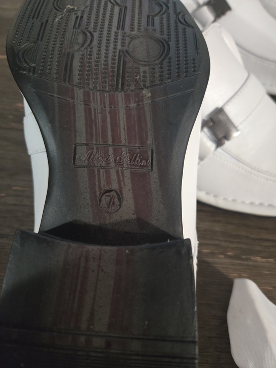 New Alberto Fellini SUN 03 White Loafers. Leather lining. Sizes 7 & 8.5. No box. main image 10